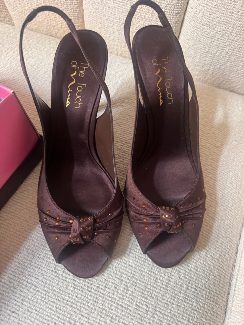 Nina Brown Marilyn Touch of Nina Shoes High Heels Size 8M